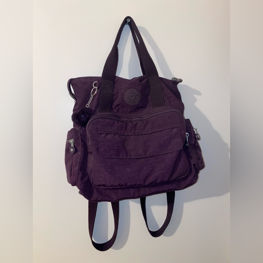 Kipling purple backpack.